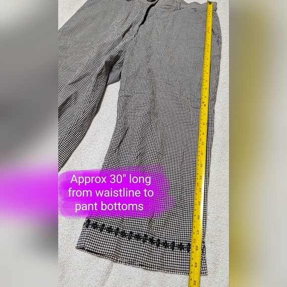 Northern Reflections size 8 EUC Vintage black & white relaxed fit capri pants - Picture 5 of 13